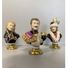 LOTTO 3 FIGURA PORCELLANA Rudolf Kammer Napoleonic BUST Lannes Poniatowski Murat