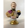 LOTTO 3 FIGURA PORCELLANA Rudolf Kammer Napoleonic BUST Lannes Poniatowski Murat