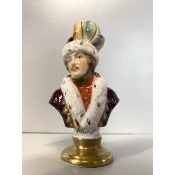 LOTTO 3 FIGURA PORCELLANA Rudolf Kammer Napoleonic BUST Lannes Poniatowski Murat
