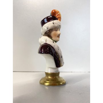LOTTO 3 FIGURA PORCELLANA Rudolf Kammer Napoleonic BUST Lannes Poniatowski Murat