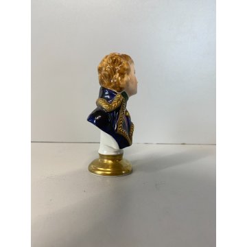 LOTTO 3 FIGURA PORCELLANA Rudolf Kammer Napoleonic BUST Lannes Napoleon Murat