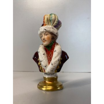 LOTTO 3 FIGURA PORCELLANA Rudolf Kammer Napoleonic BUST Lannes Napoleon Murat