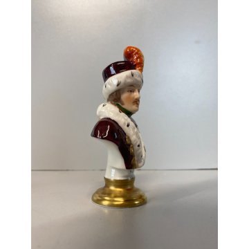 LOTTO 3 FIGURA PORCELLANA Rudolf Kammer Napoleonic BUST Lannes Napoleon Murat