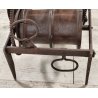 ANTICO Girarrosto MECCANICO da CAMINO epoca 1700 Strumento a Peso FERRO BATTUTO