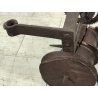 ANTICO Girarrosto MECCANICO da CAMINO epoca 1700 Strumento a Peso FERRO BATTUTO