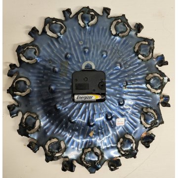OROLOGIO MURO Laurana ANNI 70 quartz RAME d'ARTE smaltato VINTAGE Wall Clock
