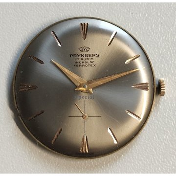 MOVIMENTO OROLOGIO POLSO Pryngeps SPECIAL cal. Peseux 330 anni 70 WRIST WATCH