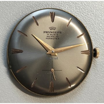 MOVIMENTO OROLOGIO POLSO Pryngeps SPECIAL cal. Peseux 330 anni 70 WRIST WATCH