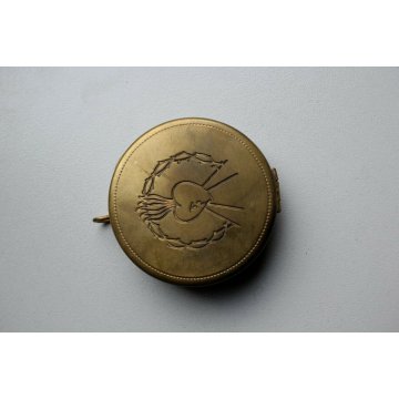 ANTICO SET PORTA VIATICO CAPPELLANO MILITARE PELLE NERA INTERNO VIOLA RELIGIOSO