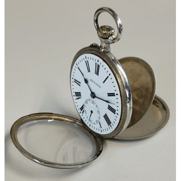 ANTICO OROLOGIO TASCA Zenith FS epoca 900 TASCHINO Old Railways Pocket Watch
