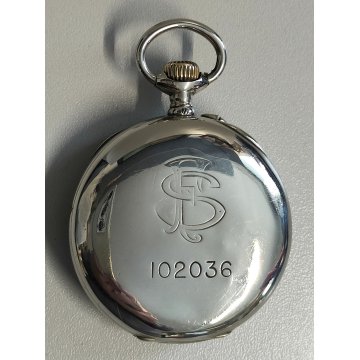 ANTICO OROLOGIO TASCA Zenith FS epoca 900 TASCHINO Old Railways Pocket Watch