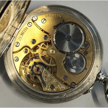 ANTICO OROLOGIO TASCA Zenith FS epoca 900 TASCHINO Old Railways Pocket Watch