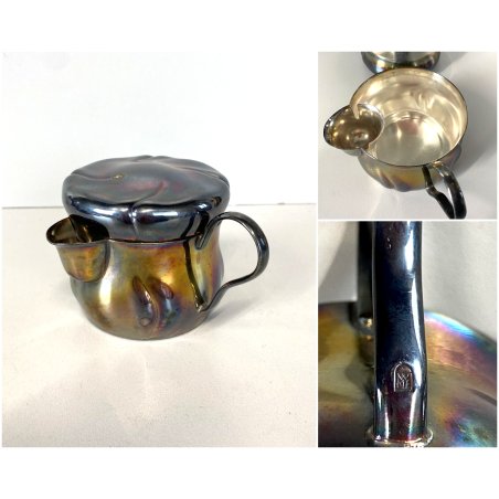 TEIERA INFUSORE DA 1 tazza WMF Germany SILVER PLATED ALPACCA ARGENTATO EPOCA '30