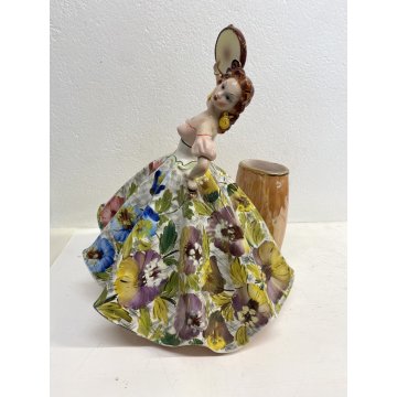 GRANDE SCULTURA CERAMICA G. Girardi BALLERINA GITANA FLAMENCO N° 520 42 cm/h '50