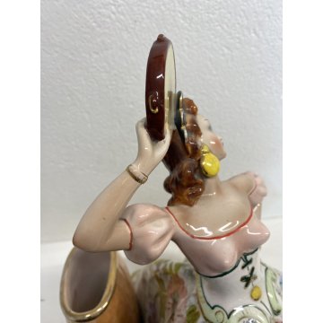GRANDE SCULTURA CERAMICA G. Girardi BALLERINA GITANA FLAMENCO N° 520 42 cm/h '50