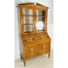 ANTICA CREDENZA VETRINETTA CARLO X INTARSIATA IMPIALLACCIATA LEGNO MASSELLO 1900