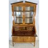 ANTICA CREDENZA VETRINETTA CARLO X INTARSIATA IMPIALLACCIATA LEGNO MASSELLO 1900