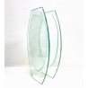 GRANDE VASO CRISTALLO MOLATO CENTROTAVOLA CUT Crystal VASE MODERN DESIGN '900