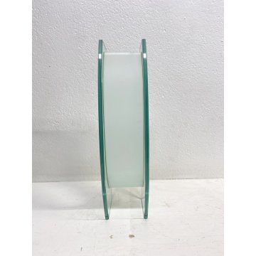 GRANDE VASO CRISTALLO MOLATO CENTROTAVOLA CUT Crystal VASE MODERN DESIGN '900