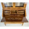 ANTICA CREDENZA VETRINETTA CARLO X INTARSIATA IMPIALLACCIATA LEGNO MASSELLO 1900