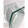 GRANDE VASO CRISTALLO MOLATO CENTROTAVOLA CUT Crystal VASE MODERN DESIGN '900