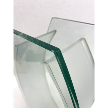 GRANDE VASO CRISTALLO MOLATO CENTROTAVOLA CUT Crystal VASE MODERN DESIGN '900