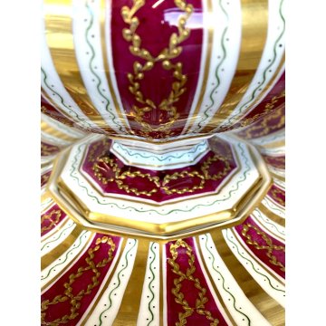 ZUPPIERA SUPPORTO COPERCHIO PORCELLANA Le Tallec PARIS hand painted FRANCE '900