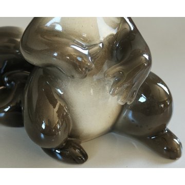 CERAMICA Zaccagnini FIGURA PROCIONE epoca 900 FIGURA ANIMALE serie WALT DISNEY