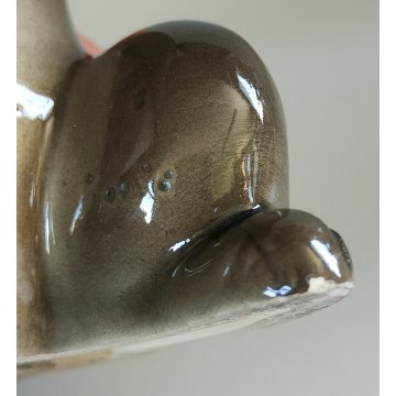 CERAMICA Zaccagnini FIGURA PROCIONE epoca 900 FIGURA ANIMALE serie WALT DISNEY
