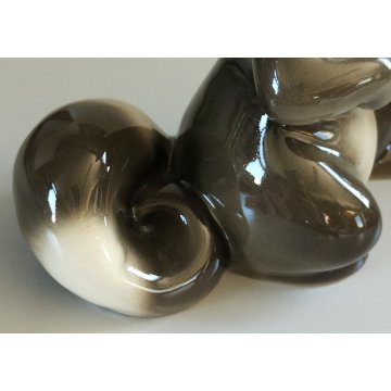 CERAMICA Zaccagnini FIGURA PROCIONE epoca 900 FIGURA ANIMALE serie WALT DISNEY