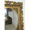ANTICA GRANDE SPECCHIERA SPECCHIO OVALE 1800 LEGNO ORO SCOLPITO EPOCA 1800 OLD