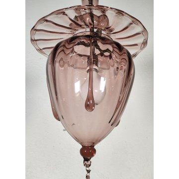 Raro ANTICO LAMPADARIO SOSPENSIONE anni 30 VETRO MURANO Vittorio Zecchin VENINI