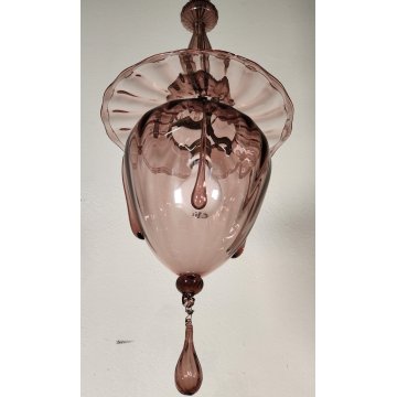 Raro ANTICO LAMPADARIO SOSPENSIONE anni 30 VETRO MURANO Vittorio Zecchin VENINI