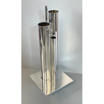 VASO Polivaso METALLO DESIGN Gio Ponti CHRISTOFLE FRANCE GALLIA Jacques Sitoleux