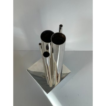VASO Polivaso METALLO DESIGN Gio Ponti CHRISTOFLE FRANCE GALLIA Jacques Sitoleux
