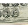 ANTICA STAMPA INCISIONE G. M. Tagliaferri QUADRO CRONOLOGICO DEI PAPI Ritratto