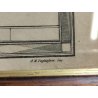 ANTICA STAMPA INCISIONE G. M. Tagliaferri QUADRO CRONOLOGICO DEI PAPI Ritratto