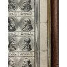 ANTICA STAMPA INCISIONE G. M. Tagliaferri QUADRO CRONOLOGICO DEI PAPI Ritratto