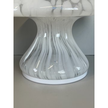LAMPADA DA TAVOLO FUNGO VETRO MURANO Carlo Nason per Mazzega MUSHROOM ANNI 60