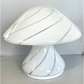 LAMPADA DA TAVOLO VINTAGE VETRO MURANO Carlo Nason per Mazzega MUSHROOM ANNI 60