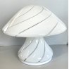 LAMPADA DA TAVOLO VINTAGE VETRO MURANO Carlo Nason per Mazzega MUSHROOM ANNI 60