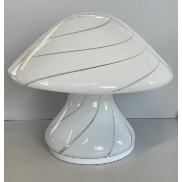 LAMPADA DA TAVOLO VINTAGE VETRO MURANO Carlo Nason per Mazzega MUSHROOM ANNI 60