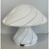 LAMPADA DA TAVOLO VINTAGE VETRO MURANO Carlo Nason per Mazzega MUSHROOM ANNI 60