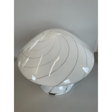 LAMPADA DA TAVOLO VINTAGE VETRO MURANO Carlo Nason per Mazzega MUSHROOM ANNI 60