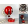 LAMPADA TAVALO ABATJOUR VINTAGE METALLO ROSSO ORIENTABILE DESIGN Reggiani '70s