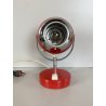 LAMPADA TAVALO ABATJOUR VINTAGE METALLO ROSSO ORIENTABILE DESIGN Reggiani '70s