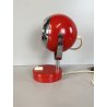 LAMPADA TAVALO ABATJOUR VINTAGE METALLO ROSSO ORIENTABILE DESIGN Reggiani '70s