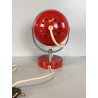 LAMPADA TAVALO ABATJOUR VINTAGE METALLO ROSSO ORIENTABILE DESIGN Reggiani '70s