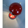 LAMPADA TAVALO ABATJOUR VINTAGE METALLO ROSSO ORIENTABILE DESIGN Reggiani '70s