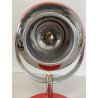 LAMPADA TAVALO ABATJOUR VINTAGE METALLO ROSSO ORIENTABILE DESIGN Reggiani '70s